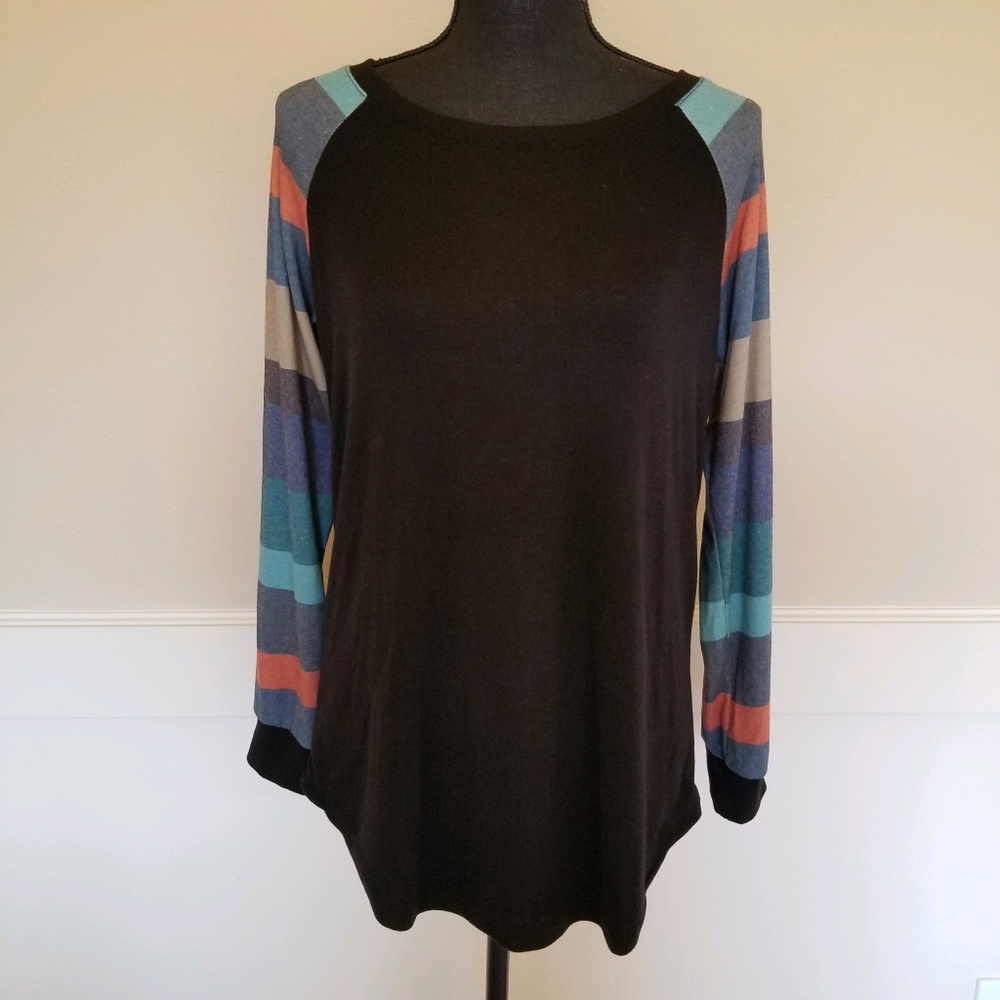 HALIFE WOMENS COLOR BLOCK SUPER SOFT SHIRT